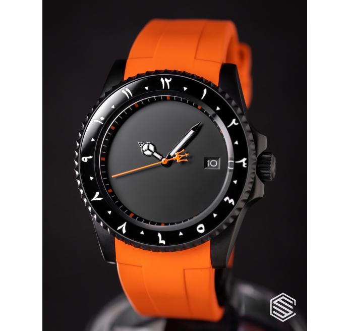 Arabic Orange Blackout Premium - Seiko Mod