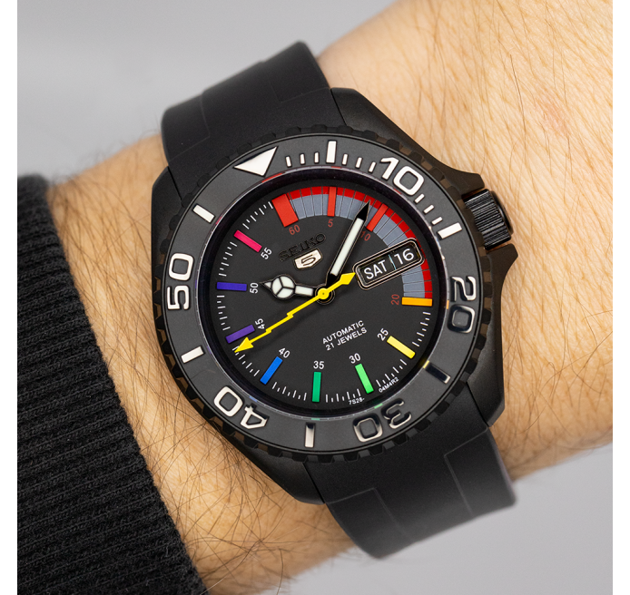 Rainbow Black KX 3 O'clock - Seiko Mods