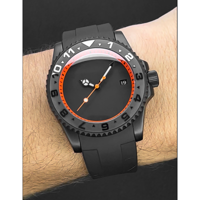 Orange Stealth Blackout - Seiko Mods