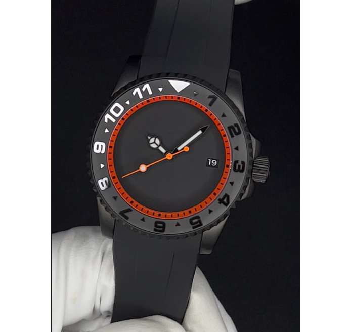 Orange Stealth Blackout - Seiko Mods