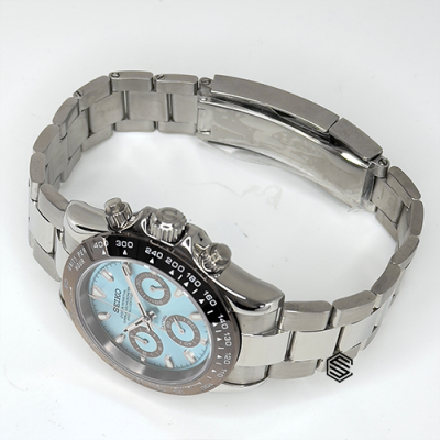 Ice Blue & Brown Dayto - Seiko Mods